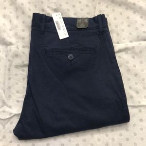 J Crew Lightweight Navy Stretch Chino. 32x32